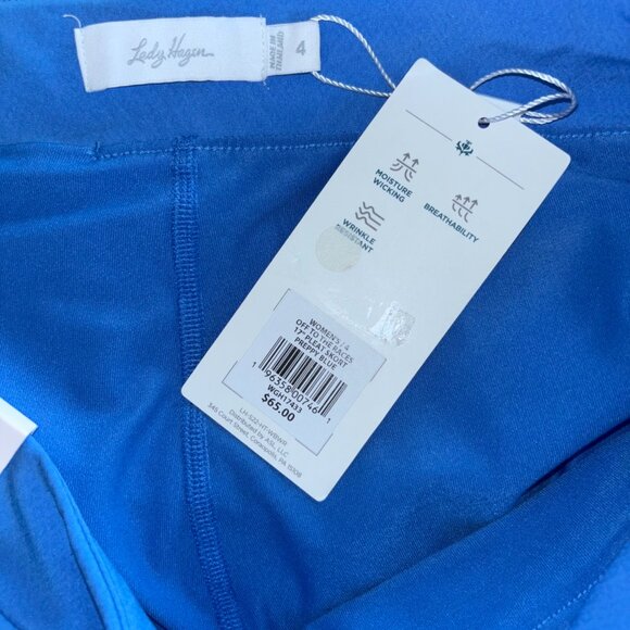 NWT - Lady Hagen “Off to the Races” Pleat Skort - Preppy Blue (Size 4) - Picture 8 of 8